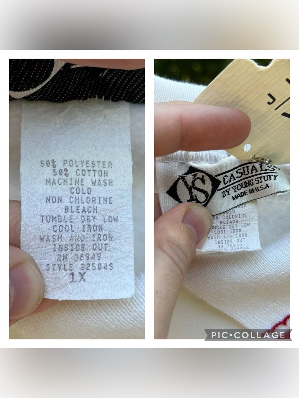 90s Sears NWT Bing Apple Orchard Fleece Sweatshirt Plus Size 1X Grandma Fall - Picture 5 of 15